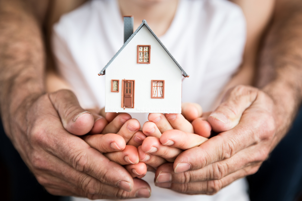 “Family holding hands representing protection through different long-term care insurance products.”