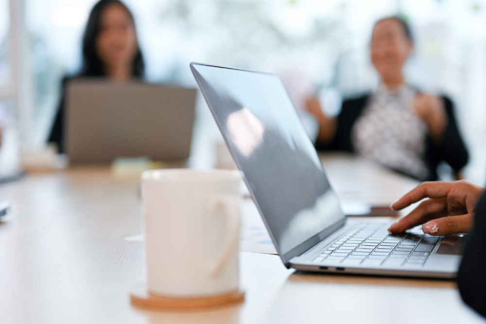 “Financial advisor helping senior couple explore alternatives after being declined for long-term care insurance.”